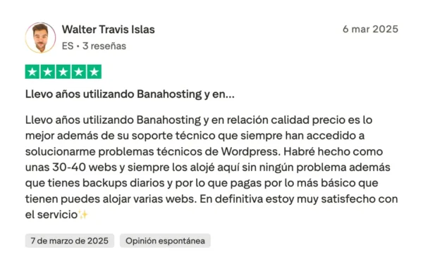 Opiniones sobre Banahosting